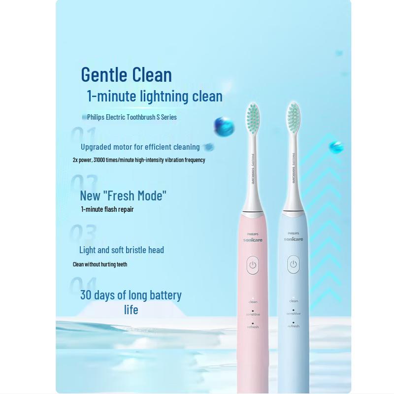 Philips S2 Sonic Electric Toothbrush CN plug (adapter included)
Philips S2 Sonic Electric Toothbrush CN plug (adapter included)