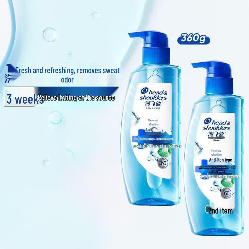 Head & Shoulders Anti-Dandruff Anti-Itch Refreshing Shampoo 360g 2-Pack
Head & Shoulders Anti-Dandruff Anti-Itch Refreshing Shampoo 360g 2-Pack