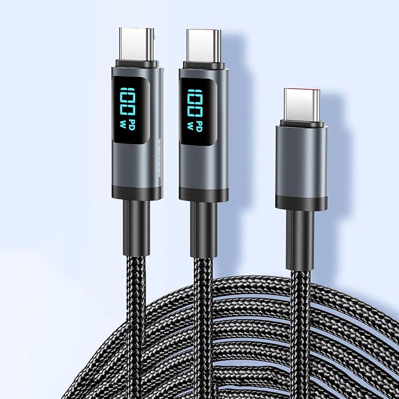 2 шт. USB-кабель типа C 100 Вт/5 А PD совместимый Type-C для быстрой зарядки Выходной экран нейлоновый вязаный кабель типа C для зарядки iPhone 15/15 Pro/15
2 шт. USB-кабель типа C 100 Вт/5 А PD совместимый Type-C для быстрой зарядки Выходной экран нейлоновый вязаный кабель типа C для зарядки iPhone 15/15 Pro/15