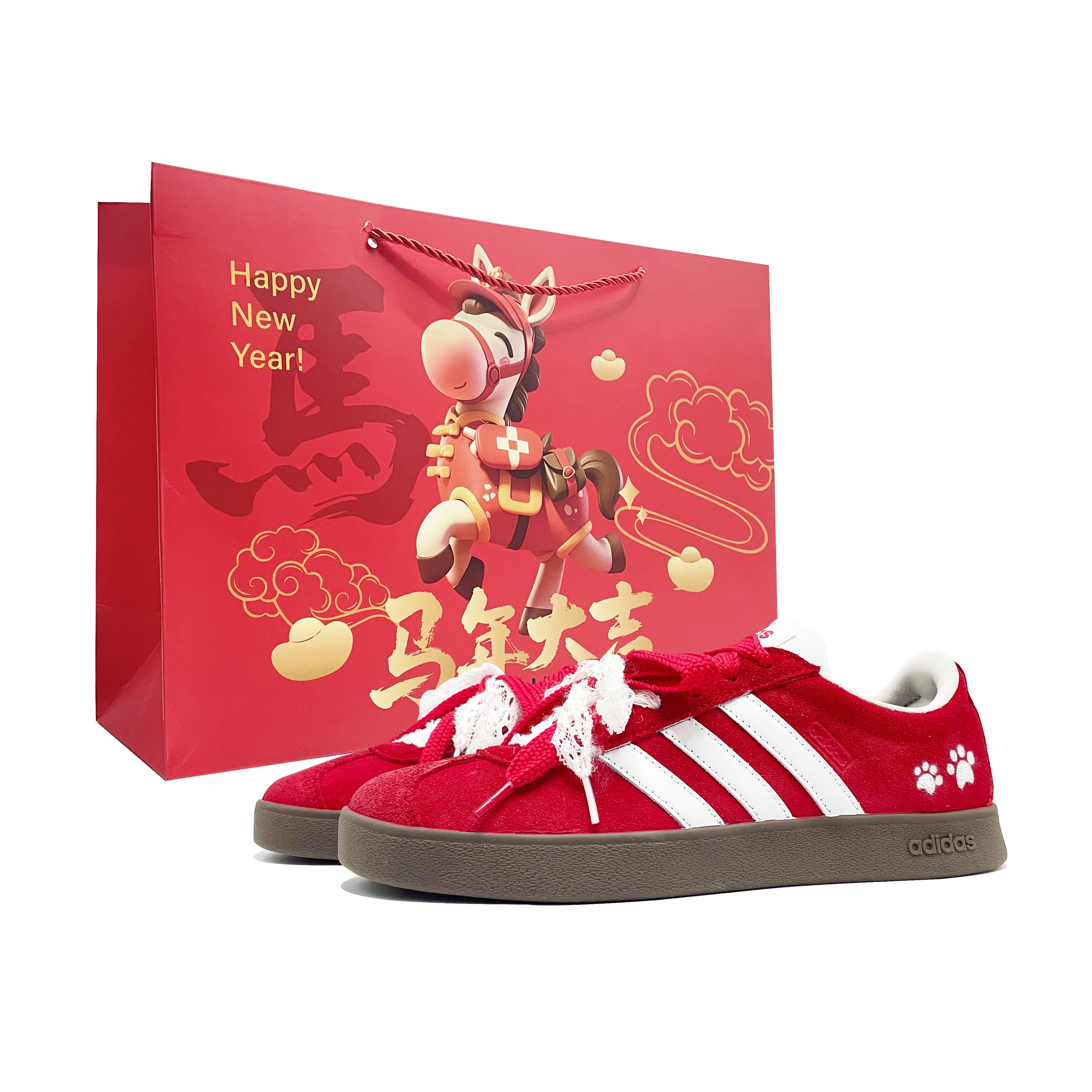 Adidas VL COURT 2.0 Red Cat Paw Synthetic Leather, Split Cow Leather Coverage Abrasion Resistant Low top JS3003(Team1118-) 38⅔
Adidas VL COURT 2.0 Red Cat Paw Synthetic Leather, Split Cow Leather Coverage Abrasion Resistant Low top JS3003(Team1118-) 38⅔