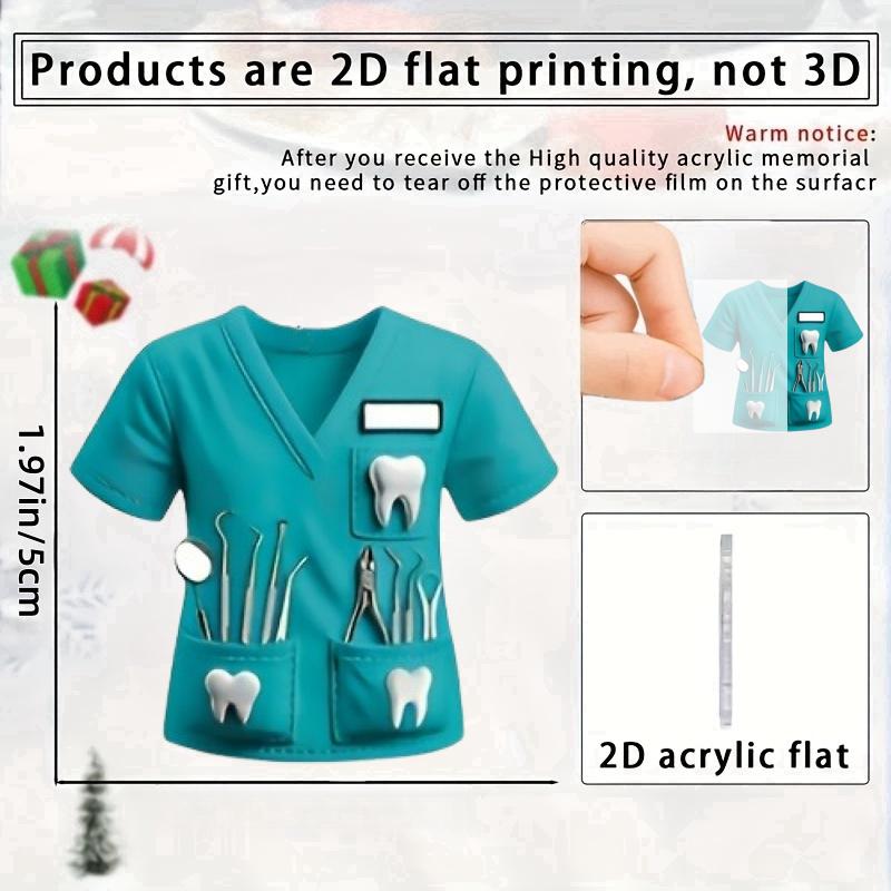 Chic Dentist Costume Pendant Keychain,Doctor themed 2D Flat Acrylic Ornament Charm,Hanging Decoration for Car,Bags,Festive,Gift
Chic Dentist Costume Pendant Keychain,Doctor themed 2D Flat Acrylic Ornament Charm,Hanging Decoration for Car,Bags,Festive,Gift