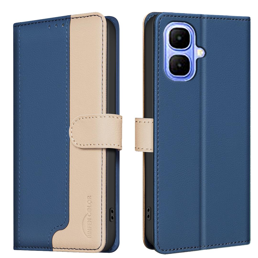 For TECNO Pop 10/Infinix Smart 10 Leather Case BINFEN COLOR Splicing Color RFID Blocking Wallet Stand Phone Cover Blue
For TECNO Pop 10/Infinix Smart 10 Leather Case BINFEN COLOR Splicing Color RFID Blocking Wallet Stand Phone Cover Blue