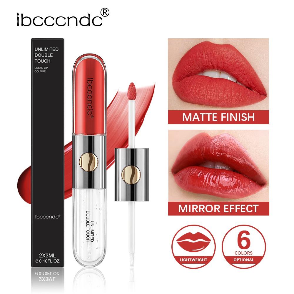 Ibcccndc Both Head Lip Glaze Матовый блеск для губ Водостойкий пот и красные плащи, блеск для головы и губ
Ibcccndc Both Head Lip Glaze Матовый блеск для губ Водостойкий пот и красные плащи, блеск для головы и губ