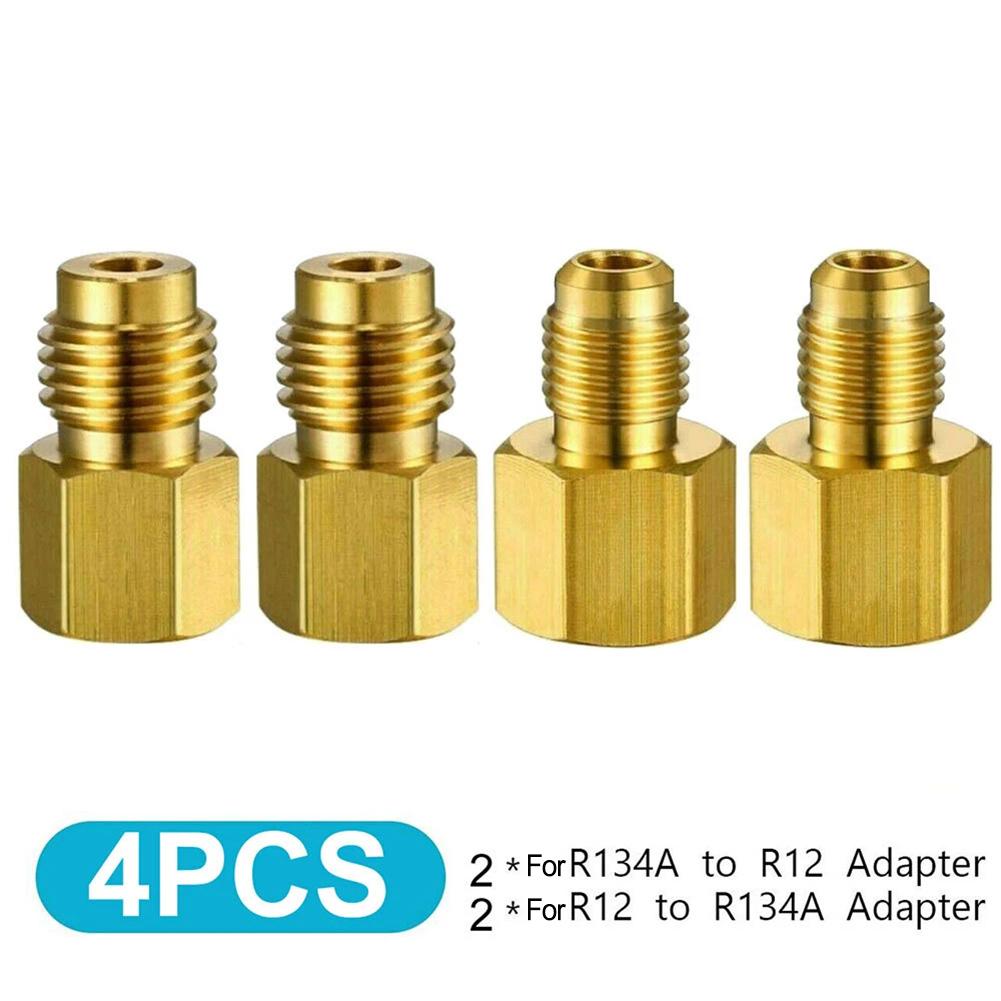 4PC R134a To R12 Fitting Adapter 1/4 Female Flare 1/2 Acme Male Valve Kit Car Air Conditioner Adapter Safety Valve
4PC R134a To R12 Fitting Adapter 1/4 Female Flare 1/2 Acme Male Valve Kit Car Air Conditioner Adapter Safety Valve