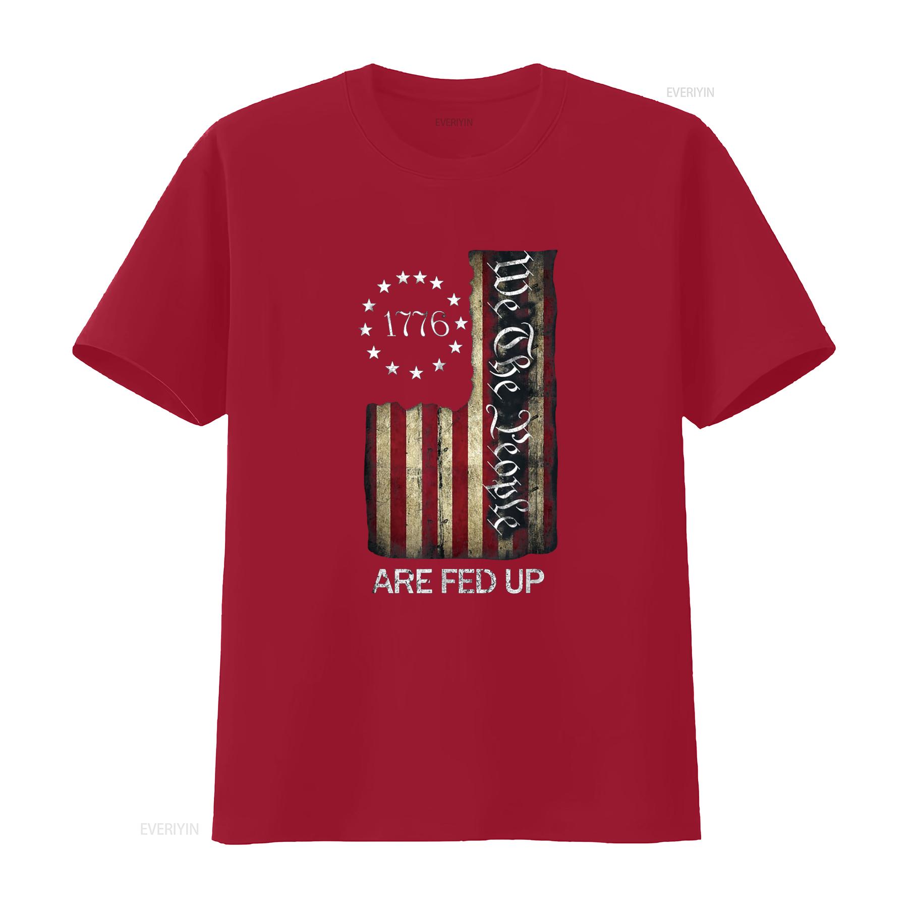 1776 We The People Are Fed Up Patriotic American T Shirt vintage Washed Casual designer clothes Slightly fashion Comfortable S
1776 We The People Are Fed Up Patriotic American T Shirt vintage Washed Casual designer clothes Slightly fashion Comfortable S