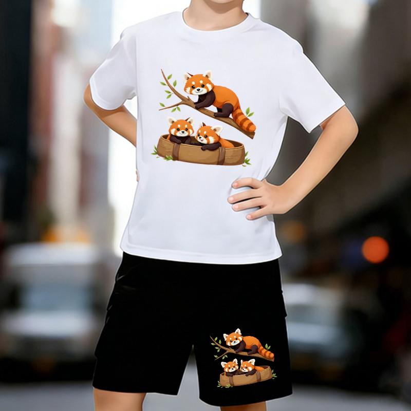 Boys 2 Piece Cute Cartoon Panda outfit, Short Sleeve T-Shirt and Shorts Set for Kids Age 5-14,Black and White Sporty Casual Summer Clothes 13-14 Years білий
Boys 2 Piece Cute Cartoon Panda outfit, Short Sleeve T-Shirt and Shorts Set for Kids Age 5-14,Black and White Sporty Casual Summer Clothes 13-14 Years білий