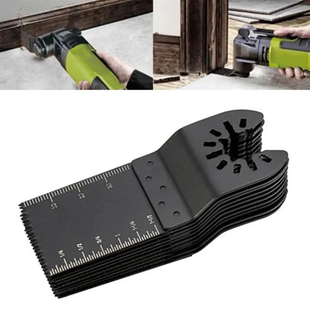 34mm Universal Saw Blade Set Oscillating Multi Tool Straight Scale Multitools Cutting Wood Saw Blades for renovator Power Tool чорний
34mm Universal Saw Blade Set Oscillating Multi Tool Straight Scale Multitools Cutting Wood Saw Blades for renovator Power Tool чорний