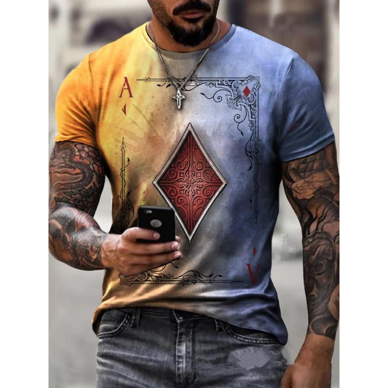 Poker Square Series 3d Printing Men s Casual Short Sleeve T-shirt New Men s T-shirt 6XL
Poker Square Series 3d Printing Men s Casual Short Sleeve T-shirt New Men s T-shirt 6XL