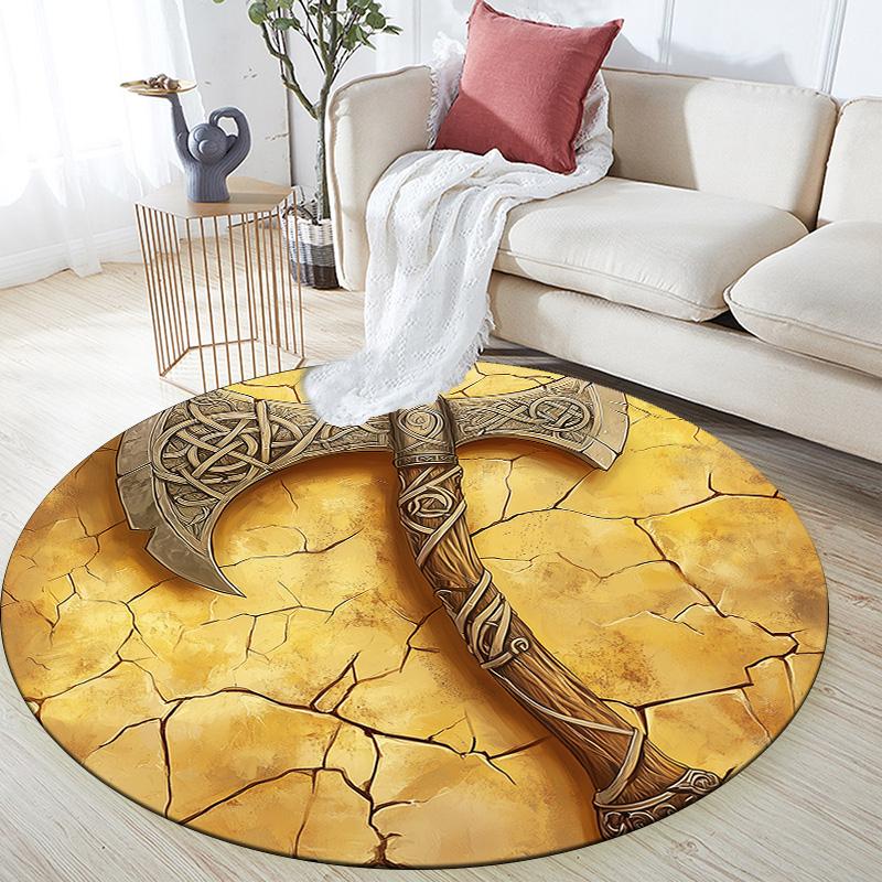 Cracked Axe,Round Area Rug,Carpet Rug for Living Room Bedroom Sofa Playroom Decor,Non-slip Floor Mat 80cmx80cm
Cracked Axe,Round Area Rug,Carpet Rug for Living Room Bedroom Sofa Playroom Decor,Non-slip Floor Mat 80cmx80cm