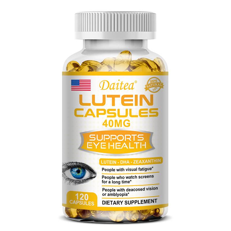 Lutein Dietary Supplement, With Zeaxanthin, Bilberry Extract, L-Taurine, 120 Softgels 120 Capsules
Lutein Dietary Supplement, With Zeaxanthin, Bilberry Extract, L-Taurine, 120 Softgels 120 Capsules