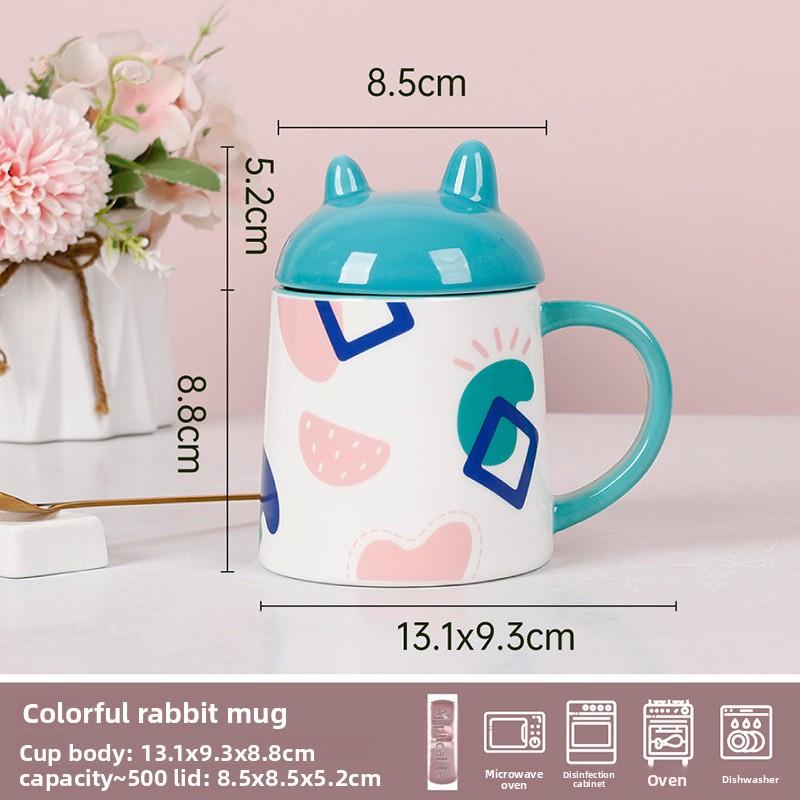 Creative Rabbit Ear Ceramic Mug Cute Coffee Cup Ins Gift Large Capacity Office Tea Cup 500ml
Creative Rabbit Ear Ceramic Mug Cute Coffee Cup Ins Gift Large Capacity Office Tea Cup 500ml