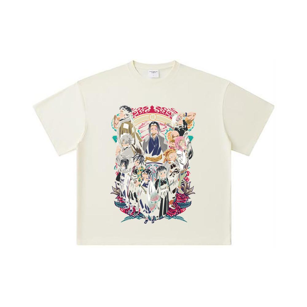260 GSM Double Yarn 32 Count 100% Cotton Demon Slayer V62 Hashiras Print Unisex Heavy Cotton T Shirt S
260 GSM Double Yarn 32 Count 100% Cotton Demon Slayer V62 Hashiras Print Unisex Heavy Cotton T Shirt S