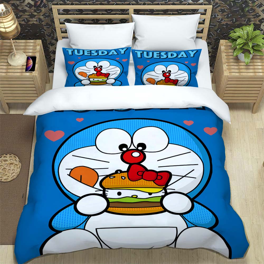 Doraemon Anime Series Bedding Set, Including Duvet Cover and Pillowcases, 3-piece Set; Bedroom Décor Can Be Customized. 135x200cm
Doraemon Anime Series Bedding Set, Including Duvet Cover and Pillowcases, 3-piece Set; Bedroom Décor Can Be Customized. 135x200cm