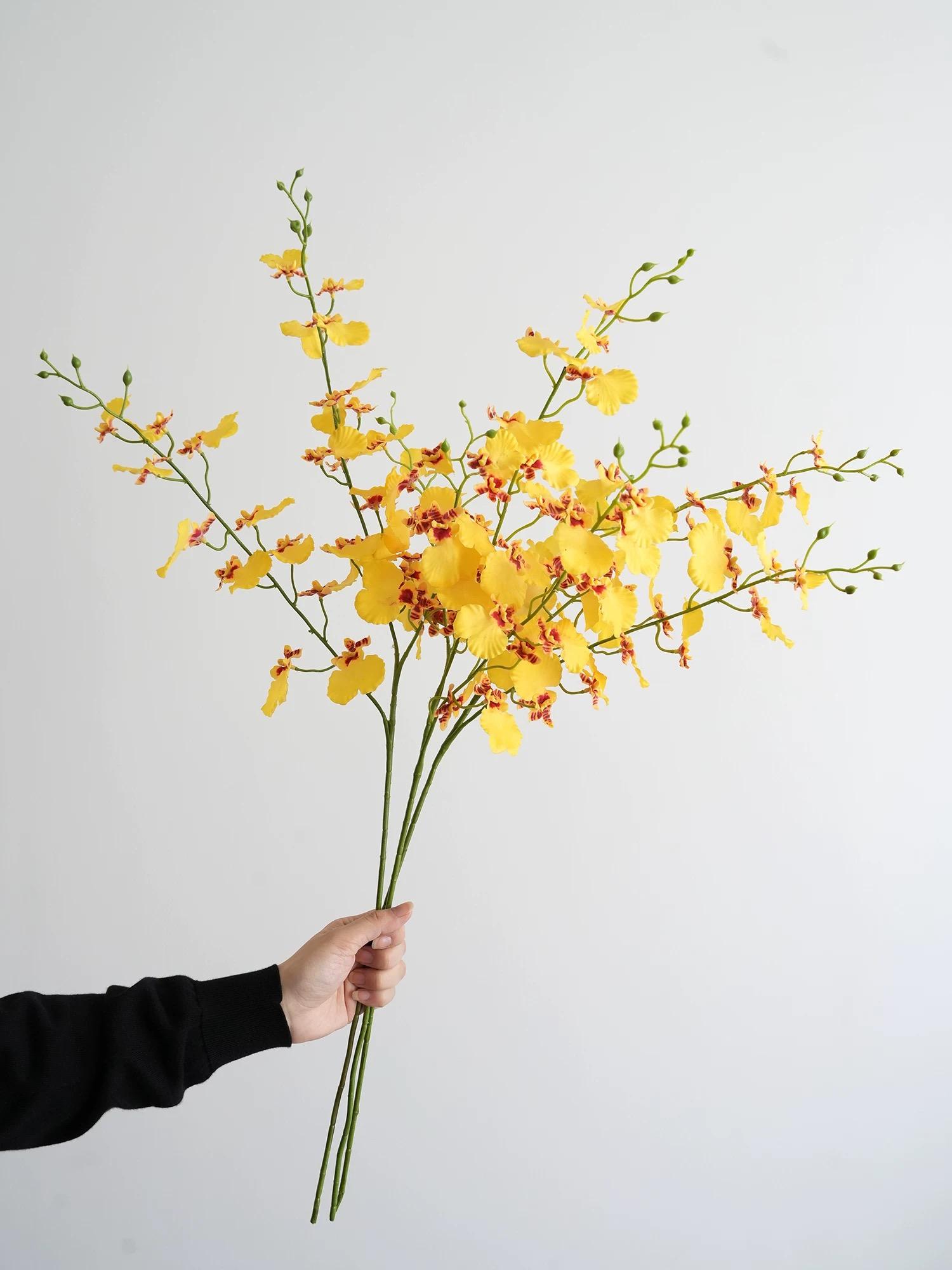 3PCS Realistic Dancing Lady Orchid Artificial Flowers Yellow Orchid Decor Home Modern Minimalist Chic Style Oncidium Orchid
3PCS Realistic Dancing Lady Orchid Artificial Flowers Yellow Orchid Decor Home Modern Minimalist Chic Style Oncidium Orchid