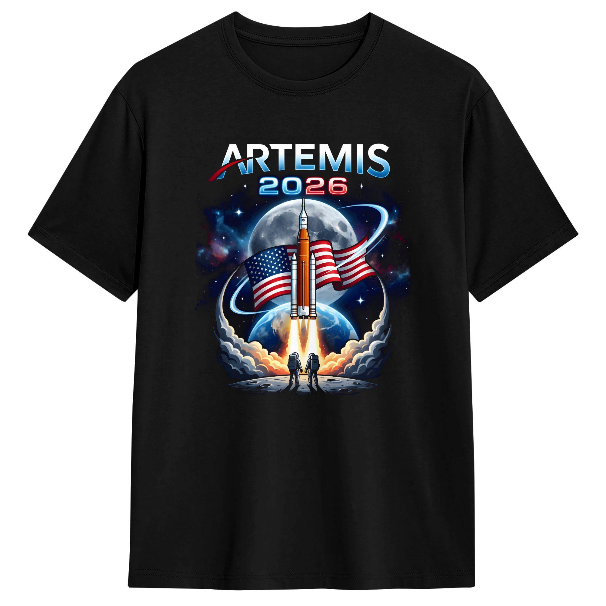 Artemis 2 Mission Logo T Shirt Summer Cotton TShirt for Couple Design Tee Shirt ShortSleeved Vintage 2026 New Unisex Women Tees 4XL
Artemis 2 Mission Logo T Shirt Summer Cotton TShirt for Couple Design Tee Shirt ShortSleeved Vintage 2026 New Unisex Women Tees 4XL