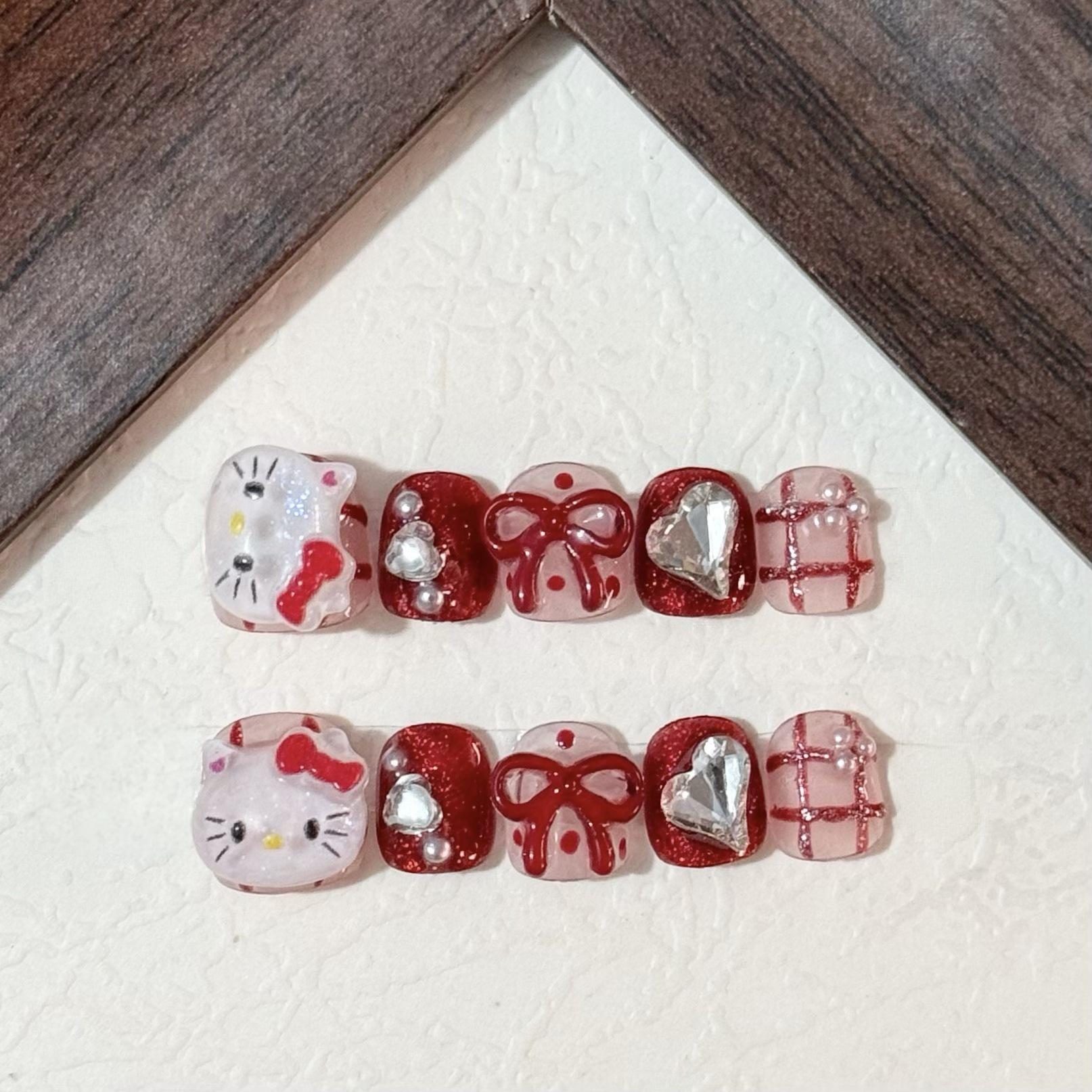 Rotatable 3D Cute Cat Head & Heart Nail Art Stickers for Kids - New Year Red Theme XS - Ages 3-4 (Reference Only)
Rotatable 3D Cute Cat Head & Heart Nail Art Stickers for Kids - New Year Red Theme XS - Ages 3-4 (Reference Only)