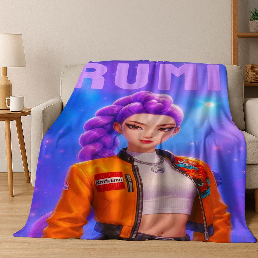 Kpop Demon Hunters Rumi Mira Zoey Music Cartoon Cute Flannel Blanket Soft Warm Blanket for Bedroom Living Room Bed Picnic Gift 75x90cm
Kpop Demon Hunters Rumi Mira Zoey Music Cartoon Cute Flannel Blanket Soft Warm Blanket for Bedroom Living Room Bed Picnic Gift 75x90cm