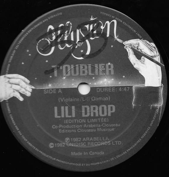 12inch Record LILI DROP TOublier IL1300 Illusion 1982 Canada Rock Used
12inch Record LILI DROP TOublier IL1300 Illusion 1982 Canada Rock Used