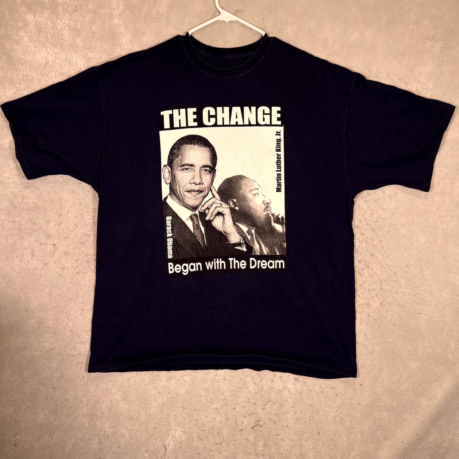 A1 Barack Obama The Change Began With The Dream Shirt Adult 2XL XXL Blue Mens L
A1 Barack Obama The Change Began With The Dream Shirt Adult 2XL XXL Blue Mens L