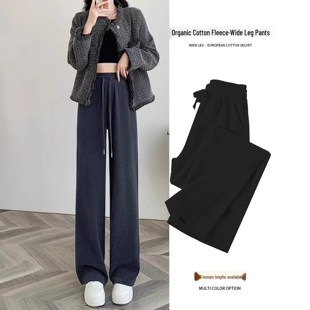 Velvet Chenille High-Waisted Wide-Leg Pants – Women’s Casual Loose Straight-Leg Trousers for Autumn/Winter S 80-95 lbs
Velvet Chenille High-Waisted Wide-Leg Pants – Women’s Casual Loose Straight-Leg Trousers for Autumn/Winter S 80-95 lbs