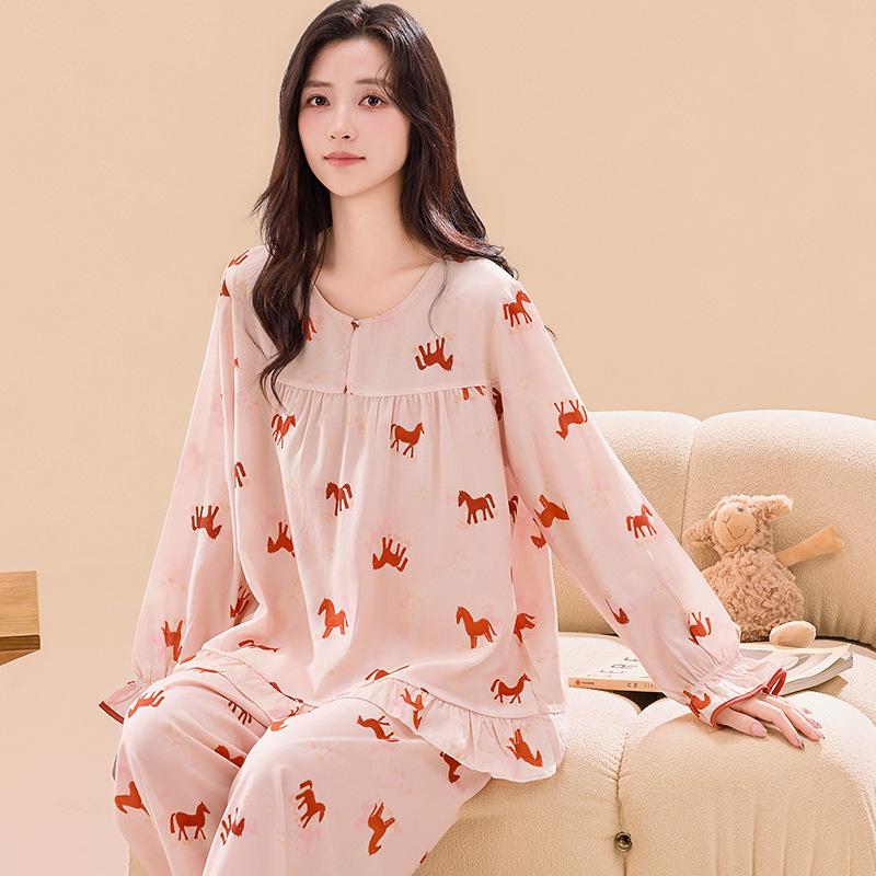 Women s Cotton Silk Long Sleeve Pajama Set - Soft, Breathable, Loose Two-Piece for Indoor & Outdoor Wear XL
Women s Cotton Silk Long Sleeve Pajama Set - Soft, Breathable, Loose Two-Piece for Indoor & Outdoor Wear XL