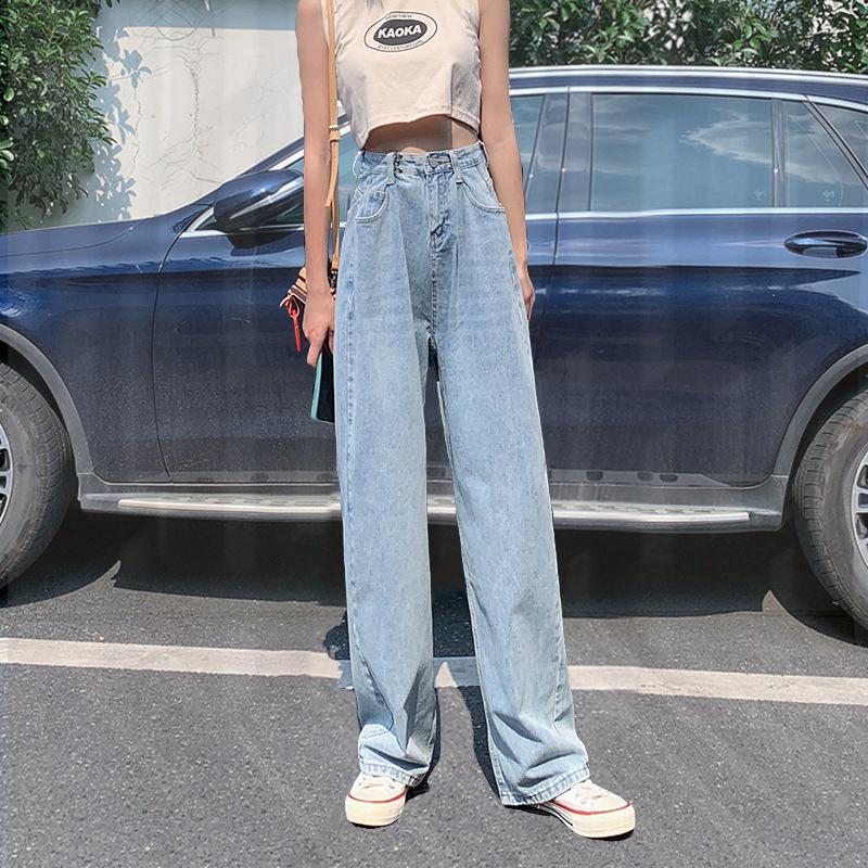Women s High-Waisted, Wide-Leg, Adjustable, Slimming Jeans – Spring Style, Straight Floor-Length, with Good Drape S світло-синій колір
Women s High-Waisted, Wide-Leg, Adjustable, Slimming Jeans – Spring Style, Straight Floor-Length, with Good Drape S світло-синій колір