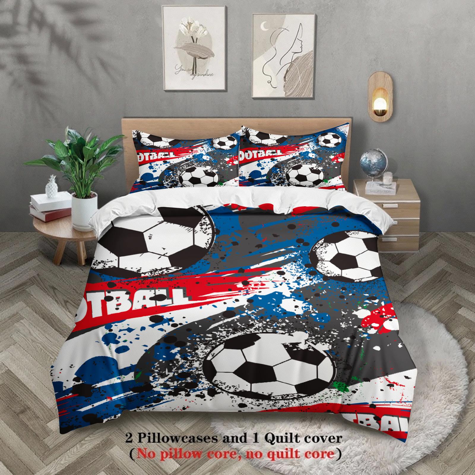 3 шт. Комплект постельного белья Мультяшный Футбол 3D Принт Матовый Удобный Пододеяльник Королевский Размер Квин Полуторный Односпальный Размер Подарок на День Рождения Декор Комнаты EU Single 135x200cm
3 шт. Комплект постельного белья Мультяшный Футбол 3D Принт Матовый Удобный Пододеяльник Королевский Размер Квин Полуторный Односпальный Размер Подарок на День Рождения Декор Комнаты EU Single 135x200cm