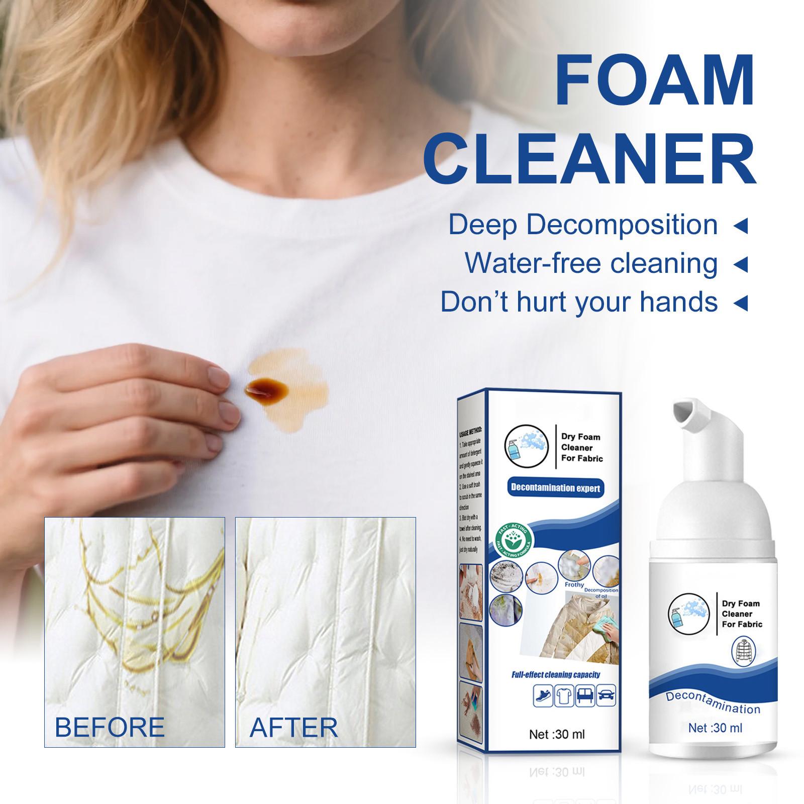 Dry Foam Cleaner, Dry Foam Cleaner For Clothes, Clothing Dry Cleaning Spray, Foam Dry Cleaning Agent For Fabrics Down Coats, Instant Cleaning 30ml One Size
Dry Foam Cleaner, Dry Foam Cleaner For Clothes, Clothing Dry Cleaning Spray, Foam Dry Cleaning Agent For Fabrics Down Coats, Instant Cleaning 30ml One Size