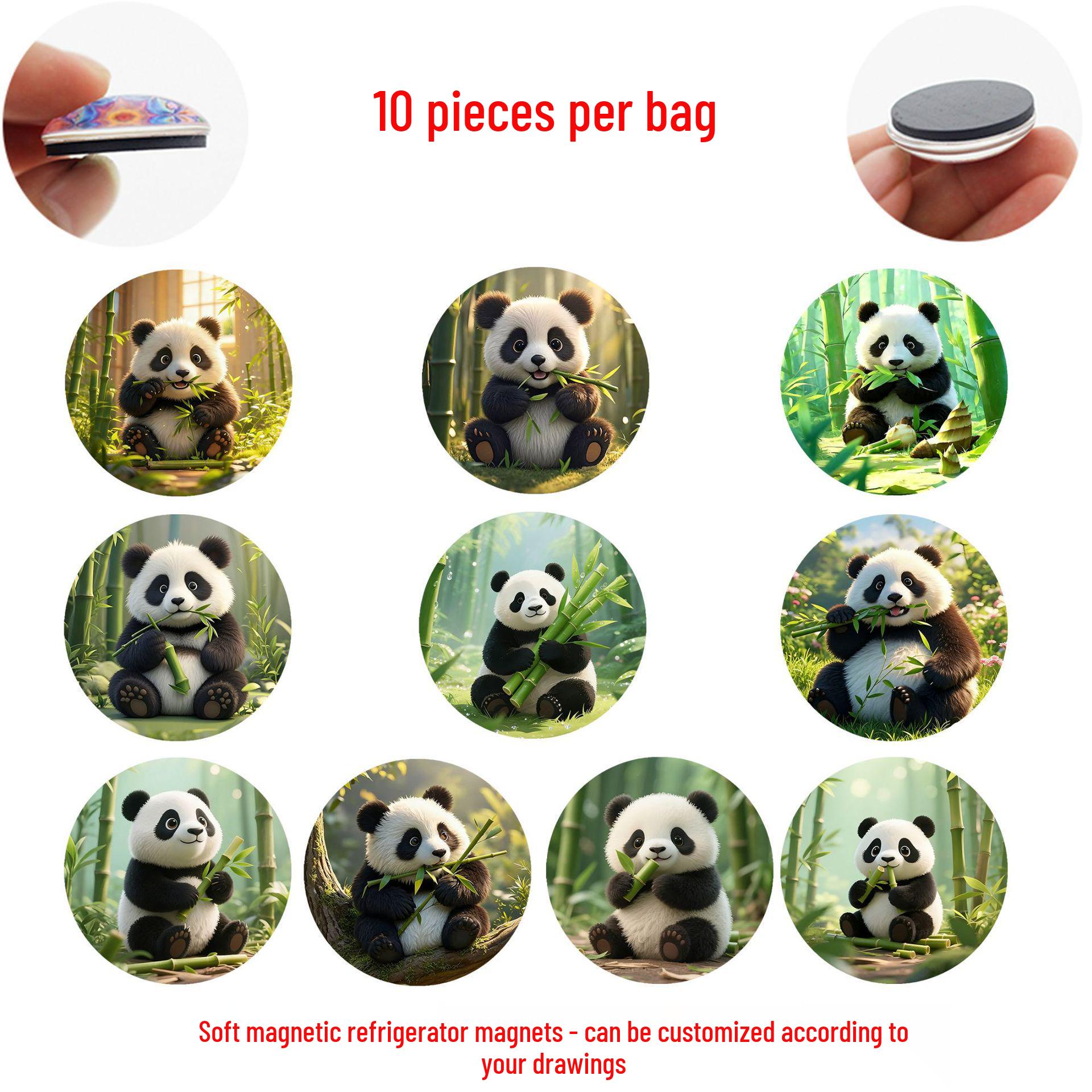 Магнит-наклейка на холодильник Бамбуковый лес и панда 25 mm Fridge Magnets Set (10 pieces, FDL685)
Магнит-наклейка на холодильник Бамбуковый лес и панда 25 mm Fridge Magnets Set (10 pieces, FDL685)
