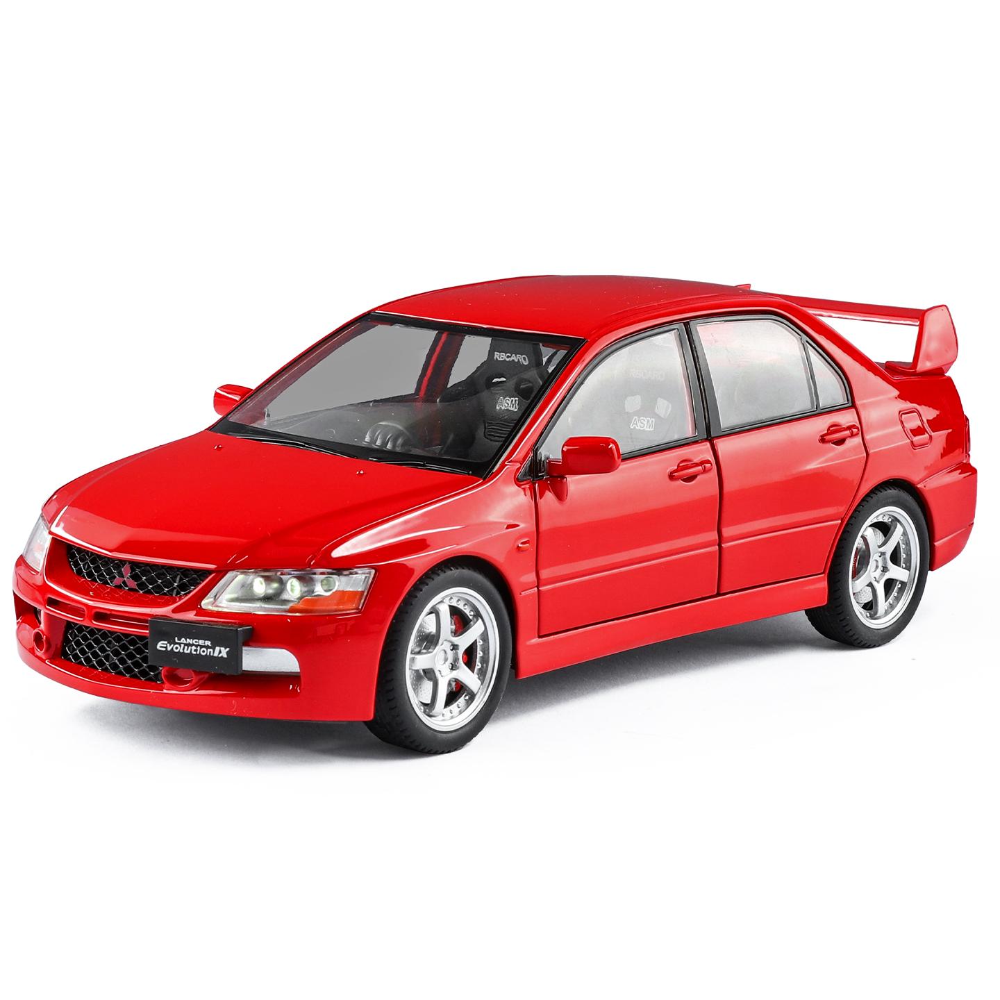 1:24 Simulation Mitsubishi EVO 9th Generation Alloy Car Model Ornament Collection Door Can Open Sound and Light Sports Car червоний
1:24 Simulation Mitsubishi EVO 9th Generation Alloy Car Model Ornament Collection Door Can Open Sound and Light Sports Car червоний