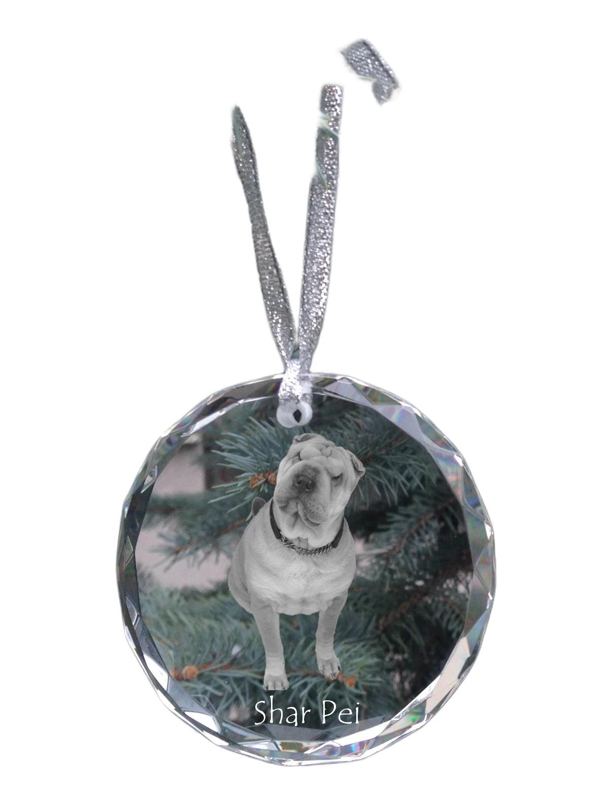 Shar Pei - crystal bauble with a photo, dog photo in crystal, personalized Christmas tree ornament by Art-Dog brand прозорий
Shar Pei - crystal bauble with a photo, dog photo in crystal, personalized Christmas tree ornament by Art-Dog brand прозорий