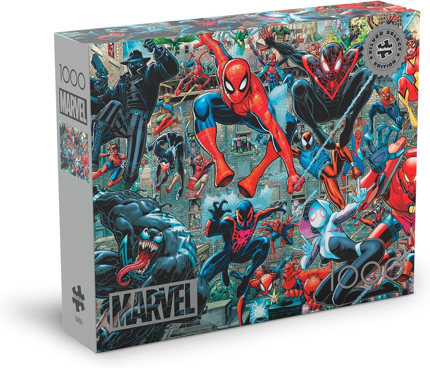Buffalo Games - Silver Select - Marvel - Spider-Verse - 1000 Piece Jigsaw Puzzle for Adults - Challenging Puzzle Perfect for Game Night - Finished
Buffalo Games - Silver Select - Marvel - Spider-Verse - 1000 Piece Jigsaw Puzzle for Adults - Challenging Puzzle Perfect for Game Night - Finished