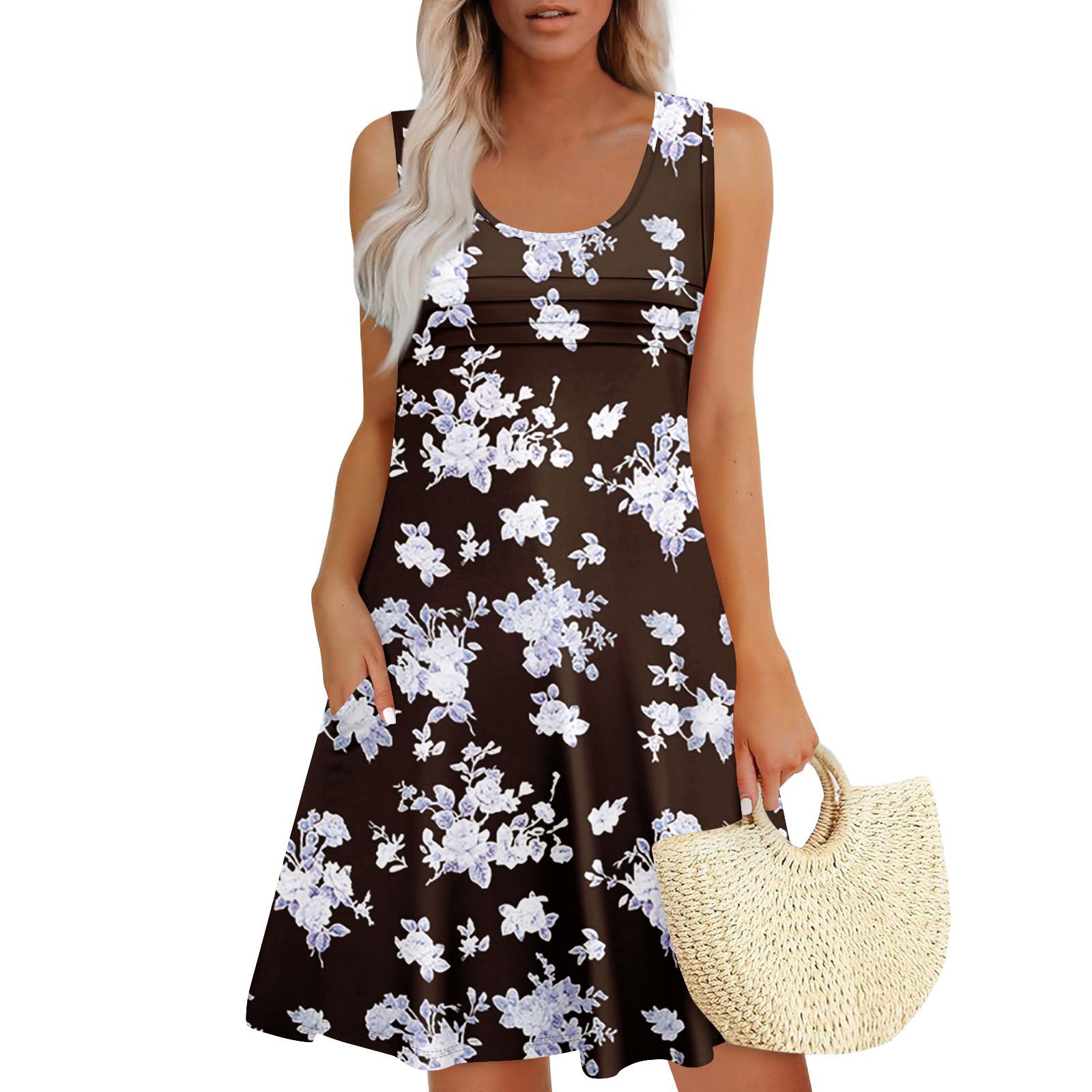 Женские летние платья Свободные сарафаны без рукавов Платье с карманами L фиолетовый
Женские летние платья Свободные сарафаны без рукавов Платье с карманами L фиолетовый