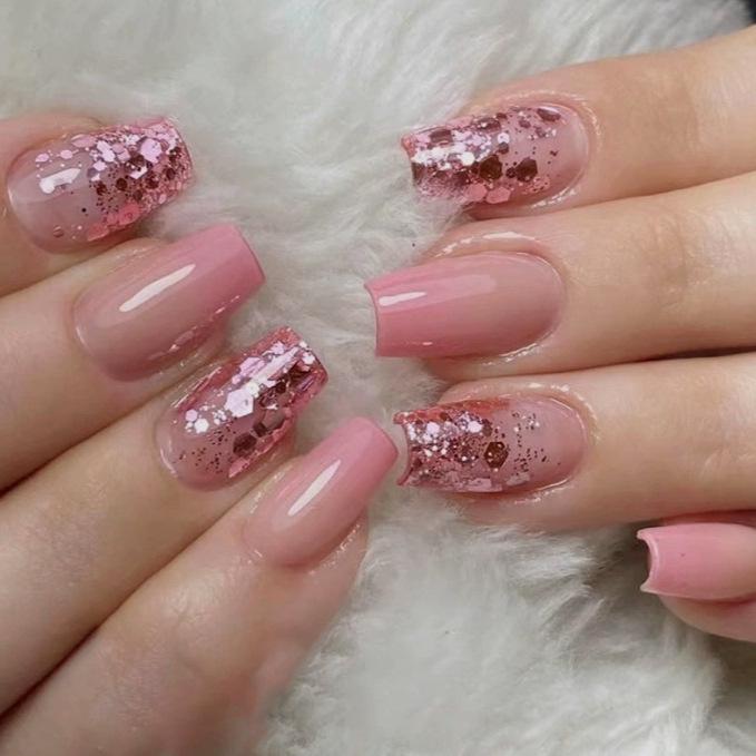 24-Piece Gradient Glitter Ballet Sweet Girl False Nails Yellow Gel + File (Temu/Tiktok)
24-Piece Gradient Glitter Ballet Sweet Girl False Nails Yellow Gel + File (Temu/Tiktok)