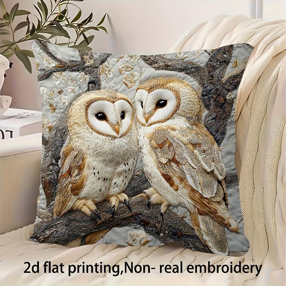 2D flat- Vintage Couple Barn Owl Throw Pillow Cover Rustic Forest Wildlife Square Cushion Case For Home Sofa Bedroom Decor 45x45cm-1pcs
2D flat- Vintage Couple Barn Owl Throw Pillow Cover Rustic Forest Wildlife Square Cushion Case For Home Sofa Bedroom Decor 45x45cm-1pcs