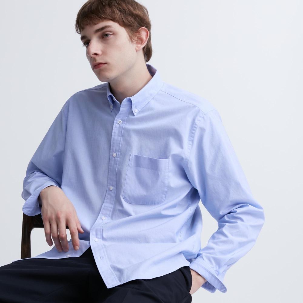 UNIQLO JAPAN Рубашка из очень тонкого хлопкового сукна, воротник на пуговицах, длинные рукава
UNIQLO JAPAN Рубашка из очень тонкого хлопкового сукна, воротник на пуговицах, длинные рукава