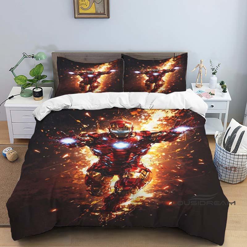 Iron Man print cartoon duvet cover bedding set, anime-themed home decor, suitable for children and adults. 155x200cm
Iron Man print cartoon duvet cover bedding set, anime-themed home decor, suitable for children and adults. 155x200cm