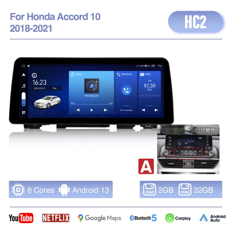 12.3 QLED Android13 For Honda Accord 10 2018-2025 Car Multimedia Video Player GPS Navigation Radio Carplay 4G wifi 360Camera
12.3 QLED Android13 For Honda Accord 10 2018-2025 Car Multimedia Video Player GPS Navigation Radio Carplay 4G wifi 360Camera