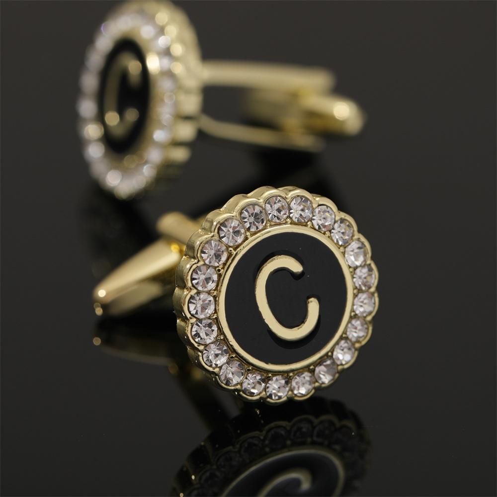 26 Initial Capital Letter A-Z Mens Cufflinks Galaxy Golden Color Gear Shape Crystal Cuff Links Formal Shirt Suit Jewelry Gift
26 Initial Capital Letter A-Z Mens Cufflinks Galaxy Golden Color Gear Shape Crystal Cuff Links Formal Shirt Suit Jewelry Gift