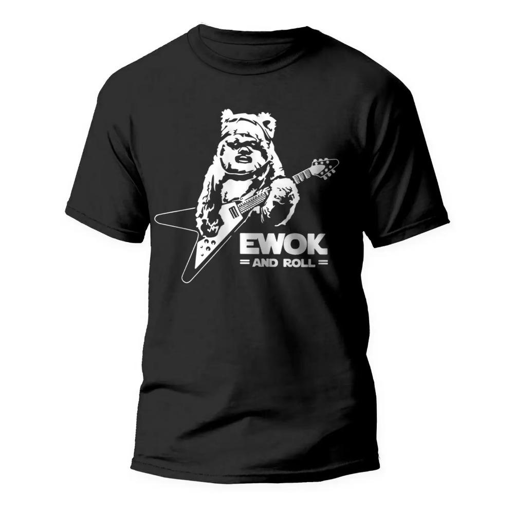 Мужская забавная футболка с изображением гитары Ewok and Roll, подарок на день рождения, Рождество S чёрный
Мужская забавная футболка с изображением гитары Ewok and Roll, подарок на день рождения, Рождество S чёрный