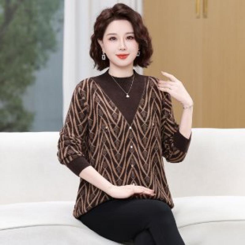 Plus Size Knit Sweater for Middle-Aged and Elderly Women - Autumn/Winter Pullover 4XL (120-140 jin)
Plus Size Knit Sweater for Middle-Aged and Elderly Women - Autumn/Winter Pullover 4XL (120-140 jin)