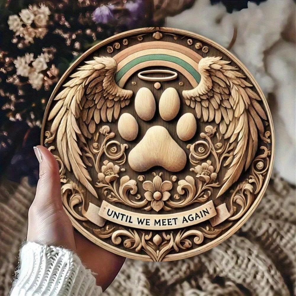 Rainbow Bridge Metal Pet Memorial Sign Custom Dog Cat Loss Wall Art Round Flat Tin Decor 20x20 різнокольоровий
Rainbow Bridge Metal Pet Memorial Sign Custom Dog Cat Loss Wall Art Round Flat Tin Decor 20x20 різнокольоровий