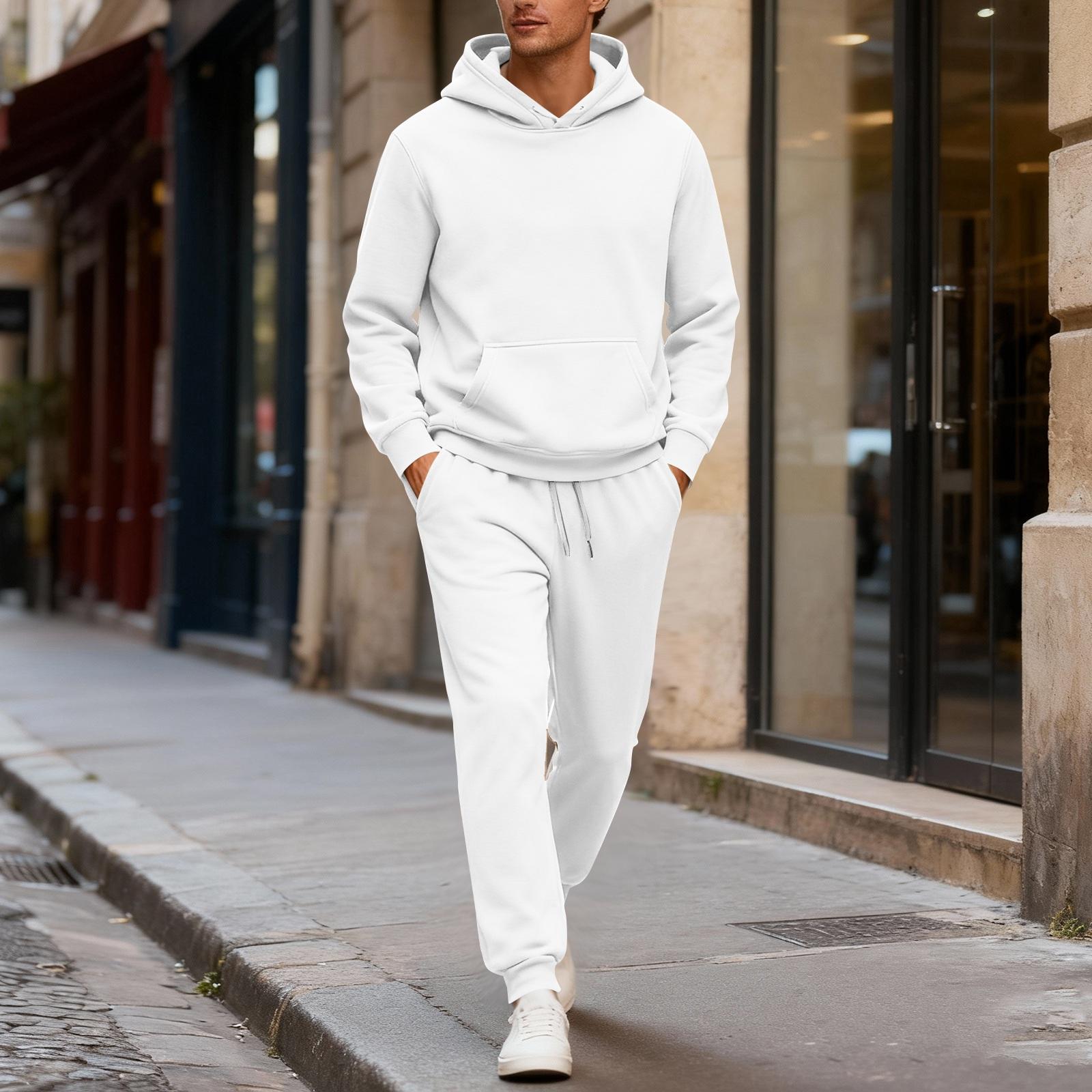 Men s Sweatshirt Suit Men s Solid Color Casual Sports Suit Sweatshirt Suit XXL білий
Men s Sweatshirt Suit Men s Solid Color Casual Sports Suit Sweatshirt Suit XXL білий