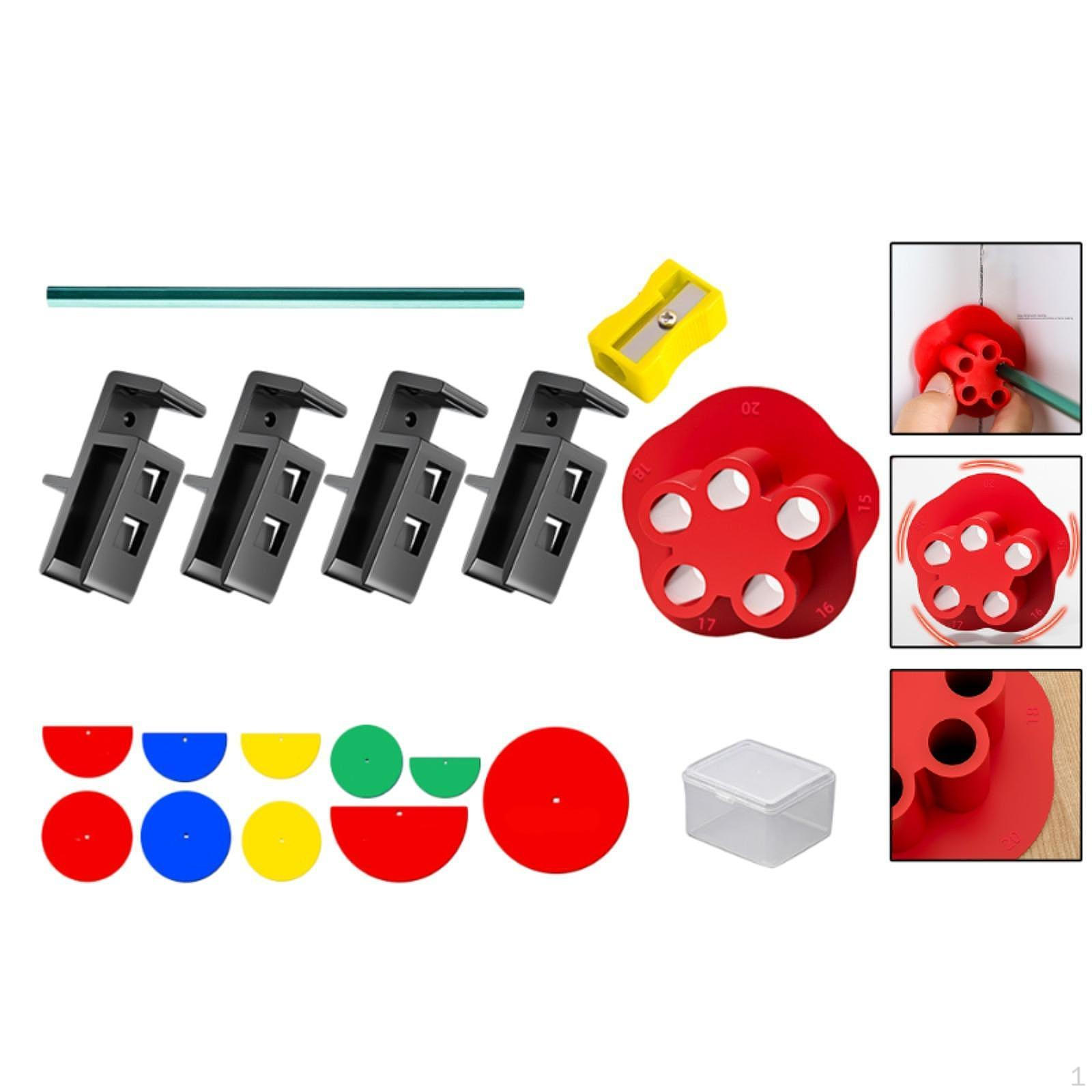 Разметочное приспособление Multi Margins Scriber, фиксирующий зажим, инструмент для разметки шкафа 4 Black Clips
Разметочное приспособление Multi Margins Scriber, фиксирующий зажим, инструмент для разметки шкафа 4 Black Clips