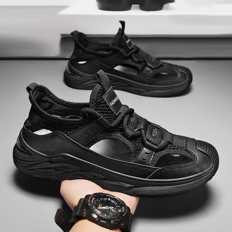 Summer men s sandals breathable comfortable soft sole casual hollow sandals 39 чорний
Summer men s sandals breathable comfortable soft sole casual hollow sandals 39 чорний