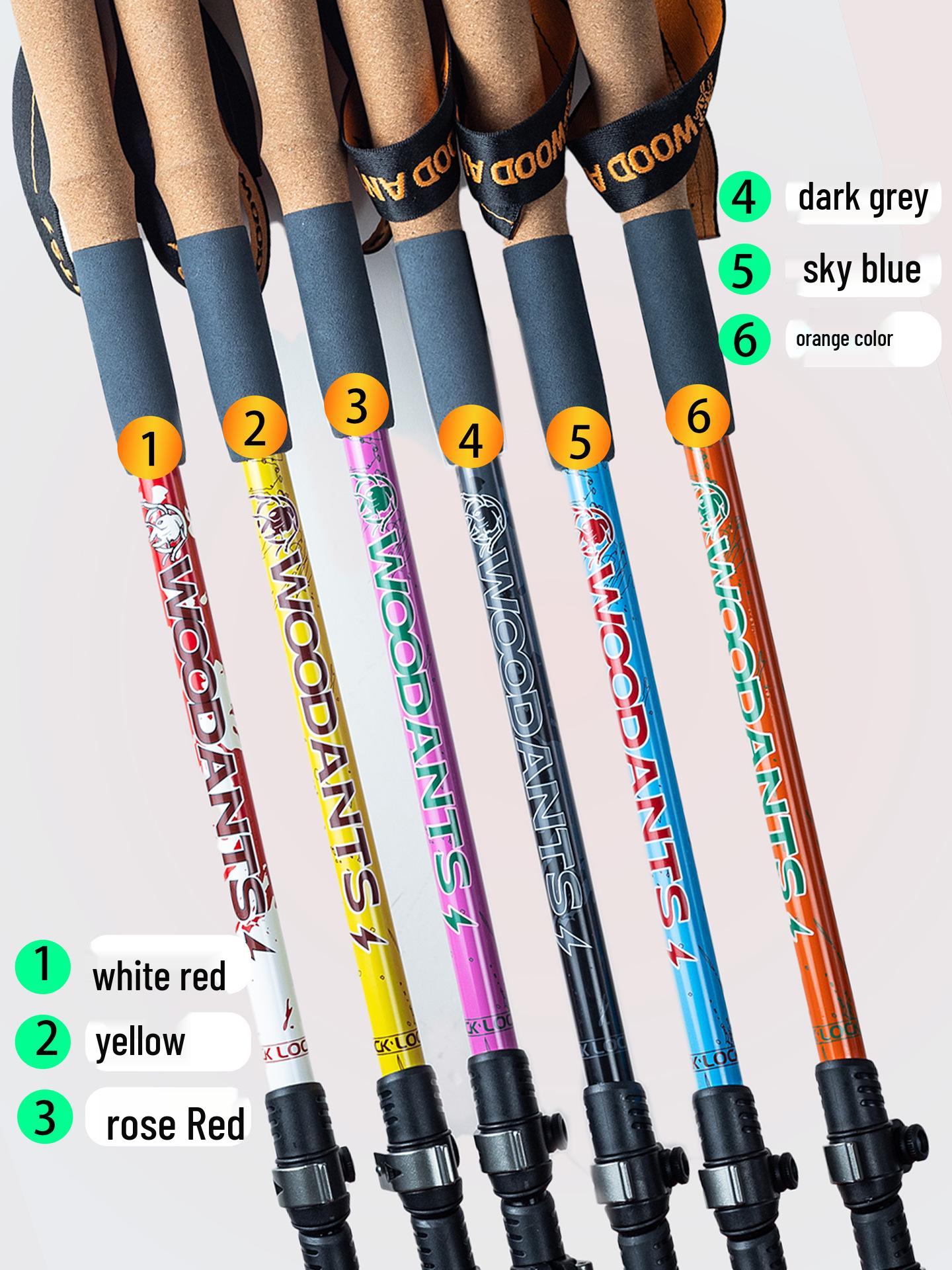 Wood Ant Trekking Pole: 775 Aluminum Alloy Walking Stick with Cork Handle
Wood Ant Trekking Pole: 775 Aluminum Alloy Walking Stick with Cork Handle