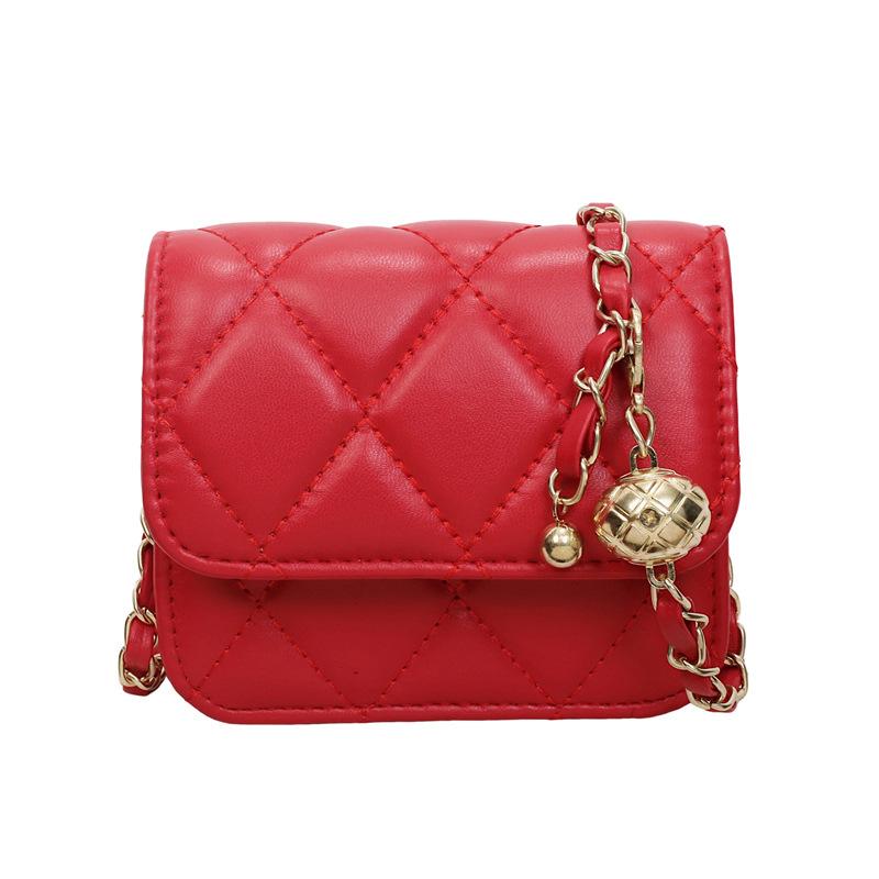 Autumn new trend line chain bag diamond fashion shoulder bag mini messenger bag women червоний
Autumn new trend line chain bag diamond fashion shoulder bag mini messenger bag women червоний
