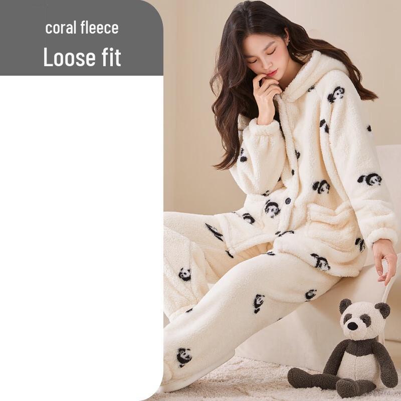 OEING Women s Panda Print Hooded Pajama Set M
OEING Women s Panda Print Hooded Pajama Set M