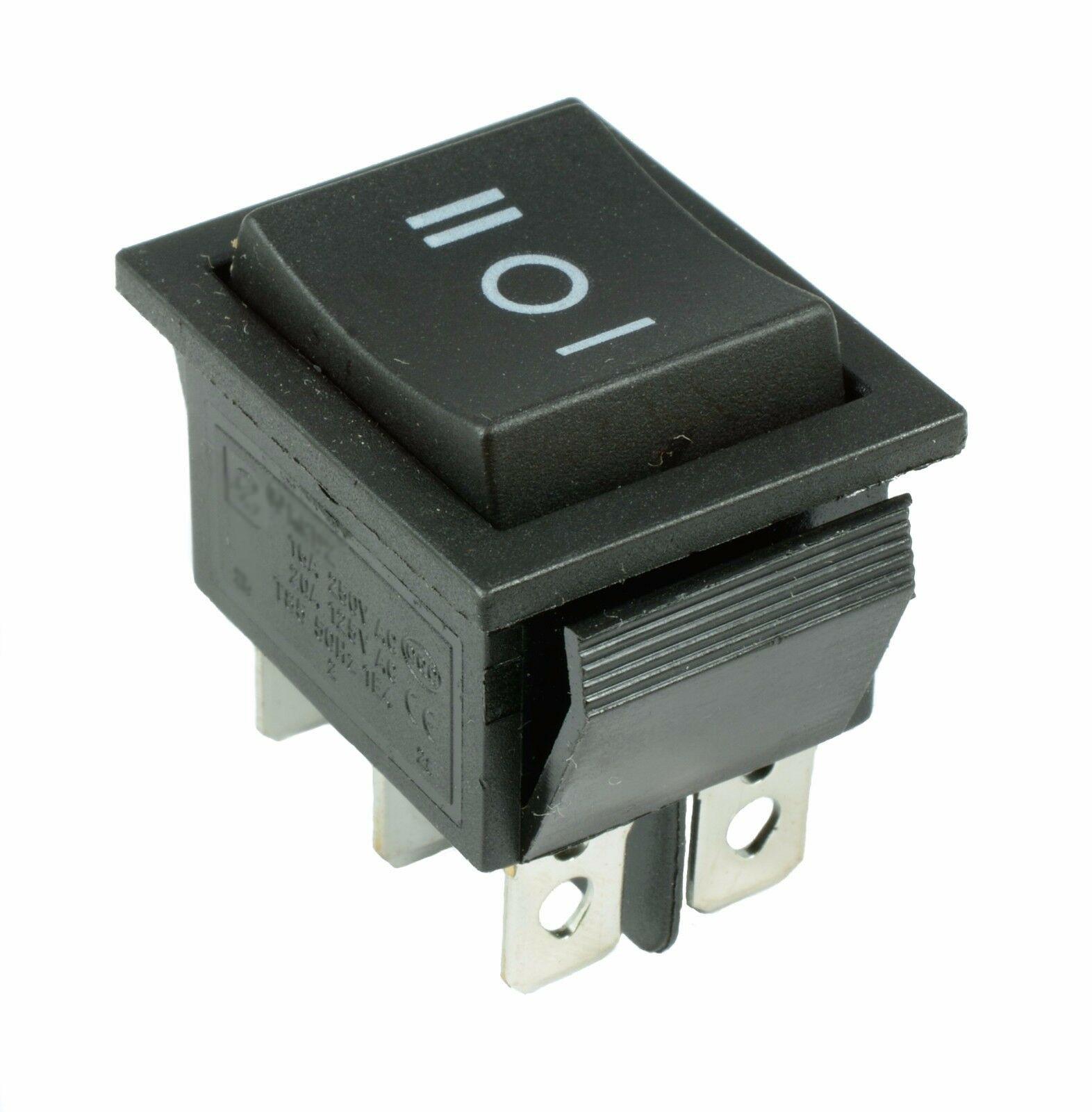DPDT 12V Large Rectangle Rocker Switch 6Pin (On) Off (On) Snap In Installation Solder Terminal with 3 Position Action China Mainland
DPDT 12V Large Rectangle Rocker Switch 6Pin (On) Off (On) Snap In Installation Solder Terminal with 3 Position Action China Mainland