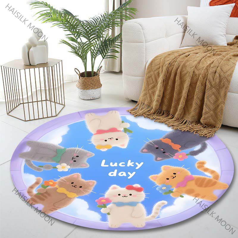 Multiple sizes Six cute cats circle Print Round Carpet Living Room Bedroom Table Chair Sofa Decorative Carpet Luxury gifts Diameter -60cm
Multiple sizes Six cute cats circle Print Round Carpet Living Room Bedroom Table Chair Sofa Decorative Carpet Luxury gifts Diameter -60cm